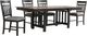 New Classic® Home Furnishings Harrisburg 5-Piece Brown/Charcoal Table Set-0