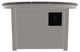 Telescope Casual 3F4Y Boardwalk Rustic Top Aluminum 42" Outdoor Fire Table with Warm Gray Base-2