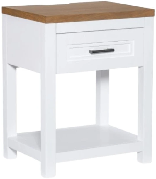 期間限定セール Legacy Zems | Nightstand Open White Natural Franklin Classic 洋楽