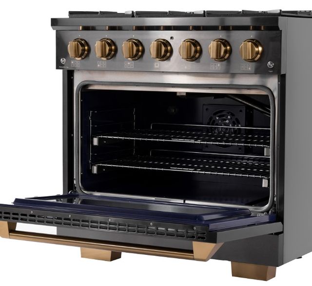 Kucht Professional KEG Series 36" Titanium Stainless Steel Pro Style Natural Gas Range-1