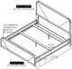 International Furniture Direct Santa Rosa Natural Eastern King Panel Bed-2