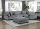 Homelegance® Traverse 5-Piece Gray Modular Sectional with Ottoman-1