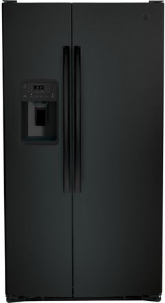 GE® 36 in. 25.3 Cu. Ft. Black Side-by-Side Refrigerator