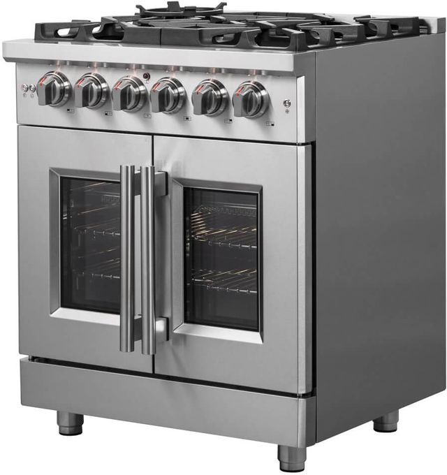 FORNO® Alta Qualita 30" Stainless Steel Freestanding Gas Range-2