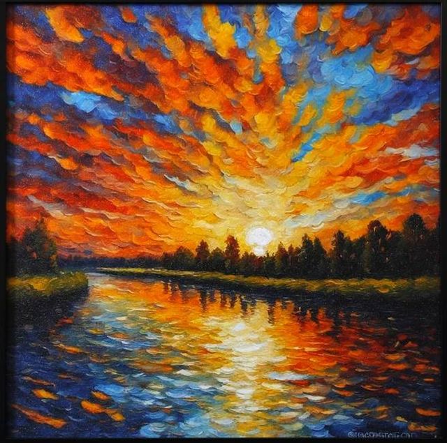 StyleCraft Sunset Sparkle Wall Art-1