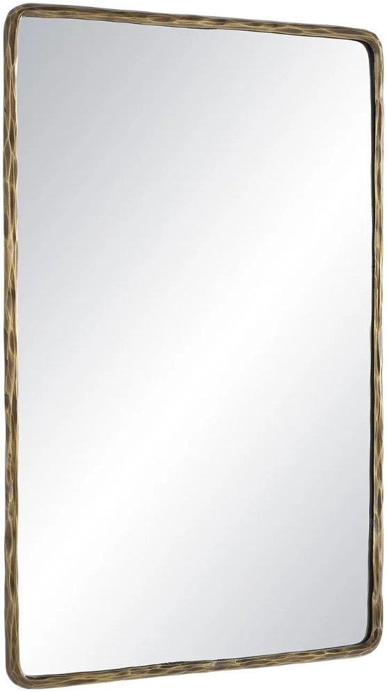 Renwil® Ivory Dark Antique Brushed Brass Accent Mirror-2