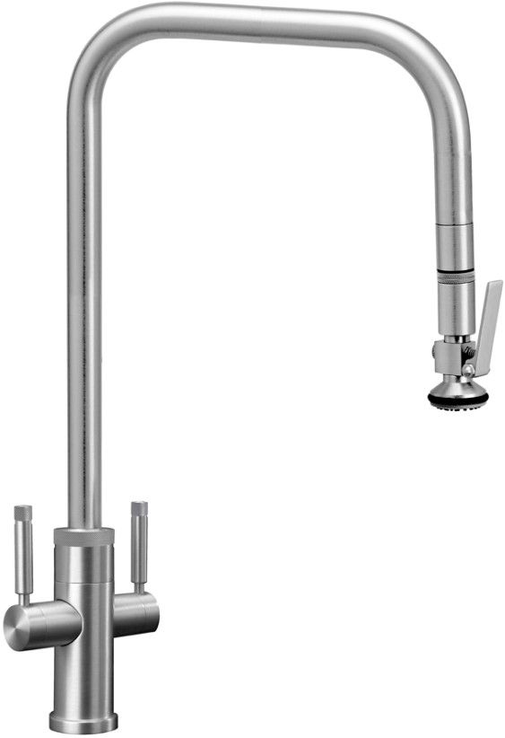 Waterstone™ Two Handle Fulton Satin Nickel Industrial Extended Reach