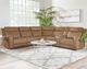 Parker House® Momentum 6-Piece Cashew Power Reclining Modular Sectional with Power Headrest, Heat Massage, and Speaker-3