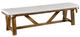 Furniture of America® Losone Brown/White Bench-0