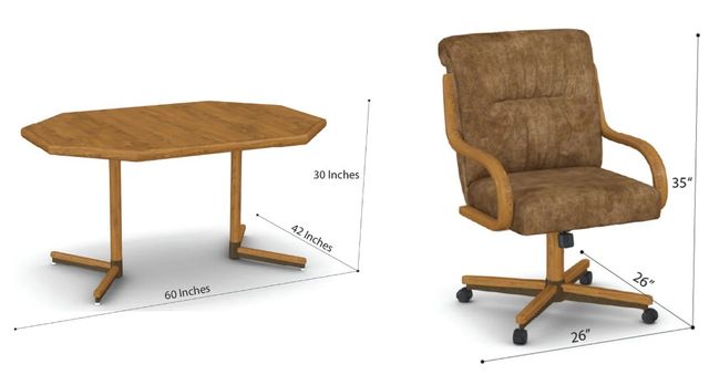 Chromcraft™ Customizable Denton Carlisle 5-Piece Dining Set-2