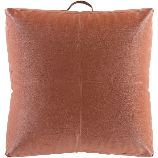 Surya Mack Camel 24"x24" Toss Pillow with Polybead Fill-0