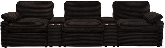 Coaster® Collins 5-Piece Chocolate Brown Power Reclining Home Theater-4
