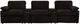 Coaster® Collins 5-Piece Chocolate Brown Power Reclining Home Theater-4
