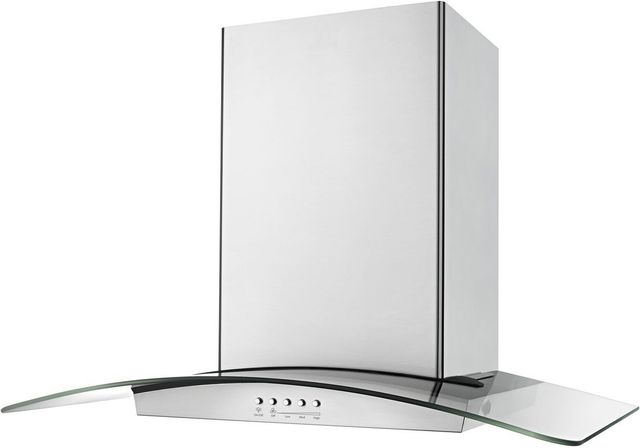 Whirlpool® 36" Glass Island Hood-Stainless Steel-1