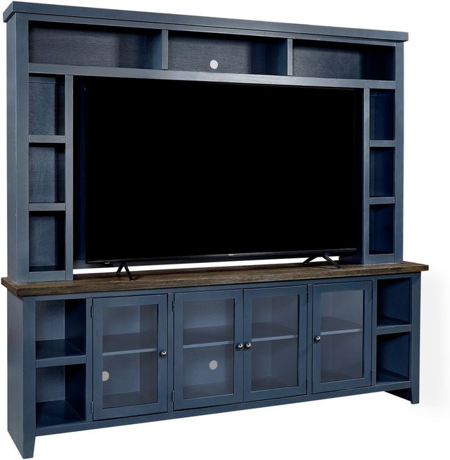 aspenhome® Eastport Malta Blue 97" Console and Hutch-0