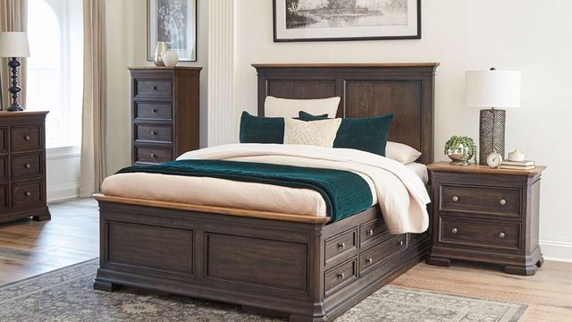 Napa Furniture Design Grand Louie Misty Night/Wheat Lingerie Chest-1
