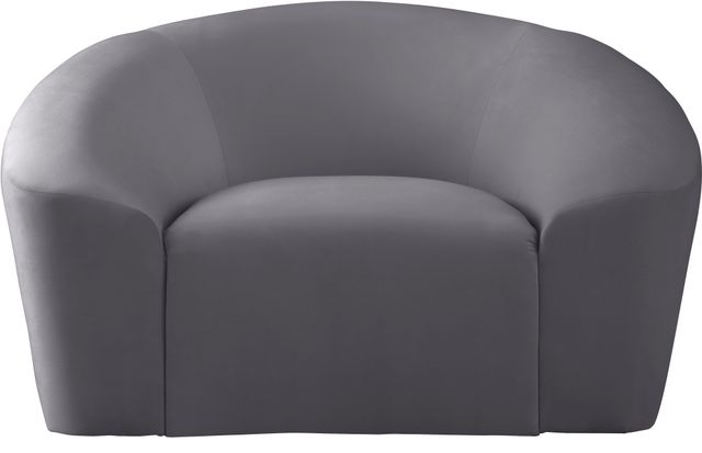 Meridian Furniture Riley Grey Velvet Chair-0