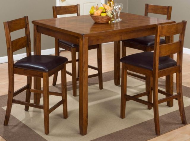 Jofran Inc. Plantation 5-Piece Counter Height Dining Set-0