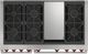 Wolf® 48" Stainless Steel Pro Style Dual Fuel Range and Infrared Griddle-2