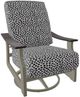 Telescope Casual St. Catherine Agra Classic/Storm Aluminum/Fabric Outdoor MGP Cushion Swivel Rocker with Chestnut Rustic Arms-0