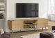 Monarch Specialties Inc. Natural 72" Wood-Look TV Stand with 2 Doors-1
