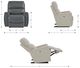 La-Z-Boy® Apollo Smoke Power Rocking Recliner with Headrest and Lumbar-2