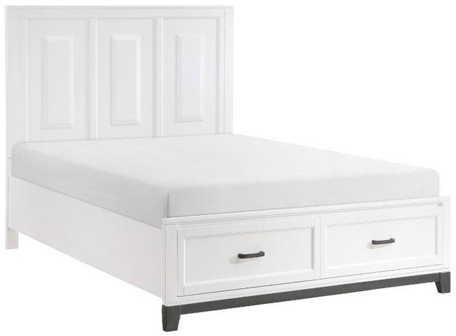 Homelegance® Garretson 4-Piece Gray/White Queen Panel Bedroom Set-1