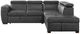 Homelegance® Barre 2-Piece Gray L-Shape Sectional and Chaise with Pull-Out Bed and Hidden Storage-2