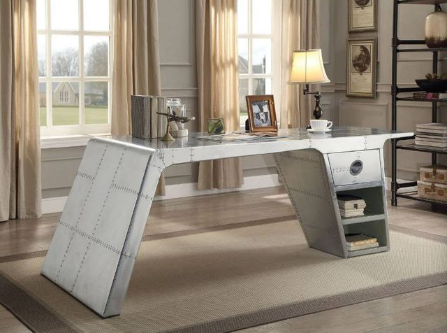 ACME Furniture Brancaster Metallic Writing Desk-1