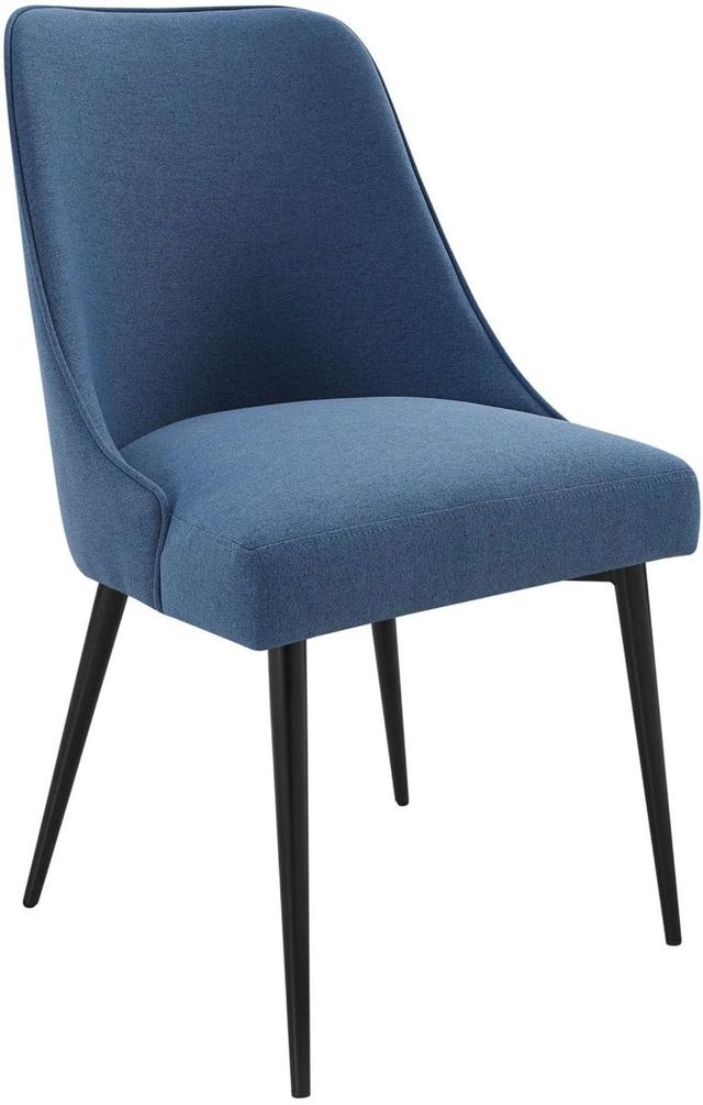 Steve Silver Co. Colfax Black/Navy Upholstered Dining Side Chair-0