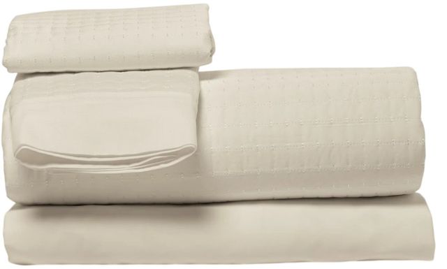 Dreamfit® DreamChill™ 4-Piece Ivory Enhanced Bamboo™ Quilted Split Head King Sheet Set-0