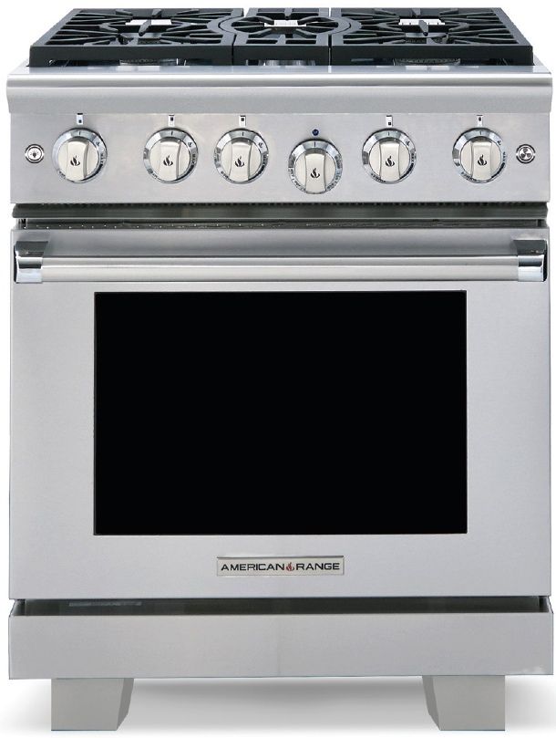 American Range Cuisine Series 30" Stainless Steel Pro Style Gas Range-0