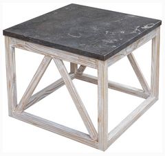 Cottage Creek Furniture Blue Ridge Distressed White/Gray End Table