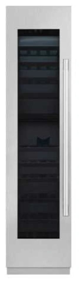 SKS 18" Stainless Steel Left Hinge Column Refrigerator Glass Door Panel Kit-0