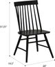 Emerald Home Midland 2-Piece Black Dining Chair Set-2