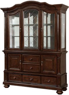 Furniture of America® Alpena Brown Cherry Hutch