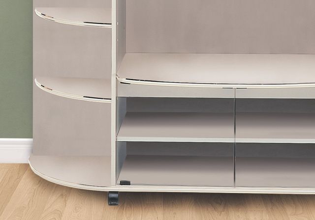 Monarch Specialties Inc. Beige/Gold Bookcase-1