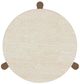 Flexsteel® Verona White Top Accent Table with Medium Brown Base-3