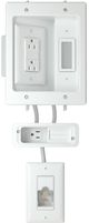 Sanus® White In-Wall Cable Management Kit-0