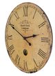 A & B Home Dubois Black/Yellow  Large Wall Clock-1