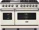 Viking® 5 Series 48" Pure White Pro Style Dual Fuel (LP) Range with Polished Chrome Trim-2