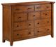 Elements International Gage 4-Piece Chestnut Queen Storage Sleigh Bedroom Set-2