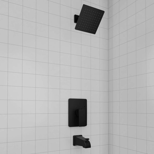 ZLINE Palisades Matte Black Modern Shower System-1
