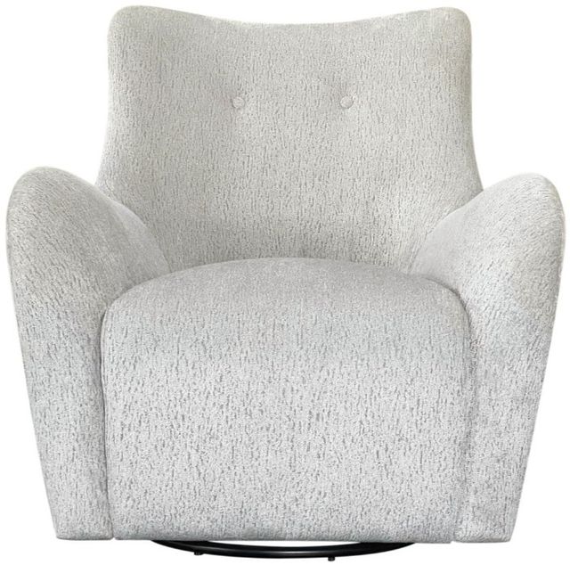 Bernards Trilogy Zinc Swivel Accent Chair-1