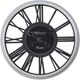 Monarch Specialties Inc. Black/Silver 20" Round Wall Clock with Roman Numerals on Open Background-0
