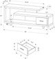 Monarch Specialties Inc. Black/Grey TV Stand-4