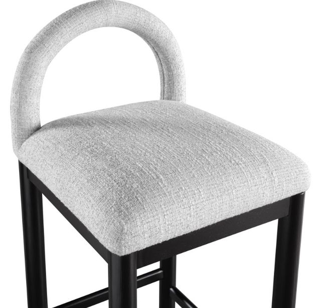 Meridian Furniture Conrad Gray/Black Upholstered Counter Stool-4