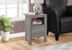 Monarch Specialties Inc. Grey Side Table-2