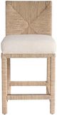 Universal Explore Home™ Oasis Coastal Living Home Abaca Beige Counter Chair-3