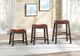 Mazin Furniture Red 29" Upholstered Pub Height Stool-2